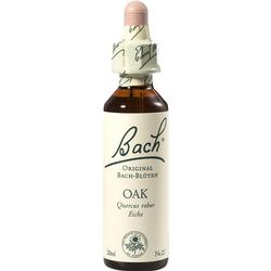 Braune Flasche mit Bach-Blüten-Etikett und Pipette.